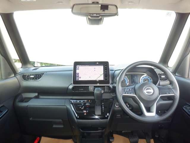 ルークス 660 ハイウェイスターX 純正ナビ 片側オートスライドドア アイスト 衝突被害軽減ブレ-キ マルチビューカメラ 車線逸脱警報装置 LED スマートキー パワーウィンドウ ワンオーナー カーテンエアバック ドライブレコーダー ナビTV バックカメラ パワステ(3枚目)