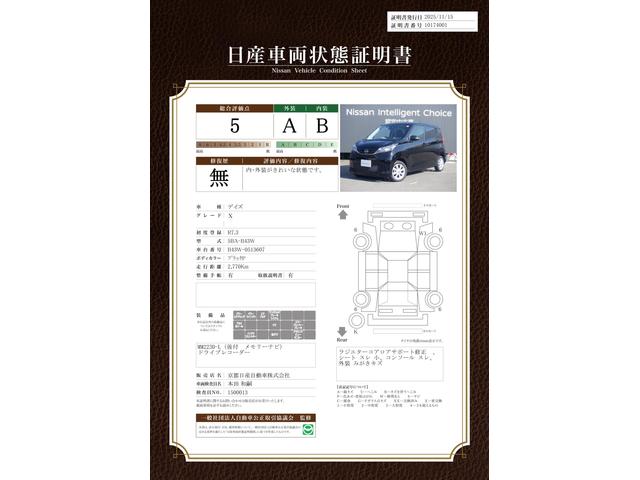 車両状態評価書