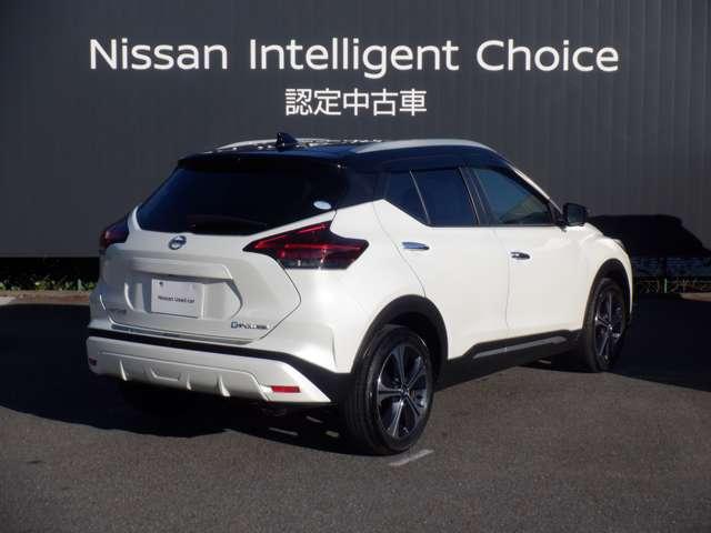 キックス １．２　Ｘ　（ｅ－ＰＯＷＥＲ）　純正ナビ　シートヒーター　プロパイロット　ナビ＆ＴＶ　寒冷地仕様　ワンオ－ナ－車　追従クルコン　スマートキー　ＬＥＤヘッド　レーンアシスト　パワーステアリング　盗難防止システム　ドライブレコーダー　ＥＴＣ　サイドエアバッグ　アルミ　ＡＡＣ（2枚目）