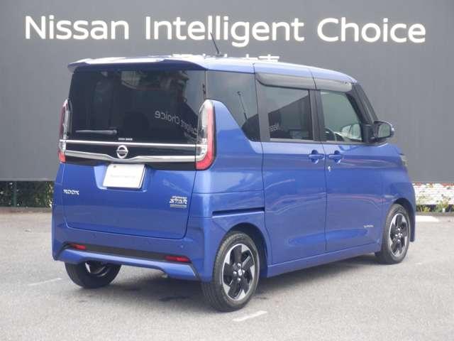 ルークス ６６０　ハイウェイスターＸ　純正ナ　アイスト　衝突被害軽減ブレ－キ　助手席側オートスライドドア　マルチビューカメラ　車線逸脱警報装置　ＥＴＣ　ＬＥＤ　パワーウィンドウ　ワンオーナー　カーテンエアバック　ドライブレコーダー　ナビＴＶ（2枚目）