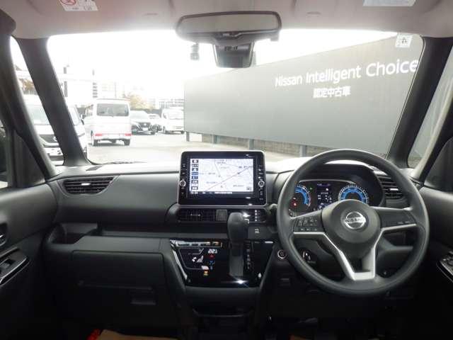 ルークス ６６０　ハイウェイスターＸ　純正ナ　アイスト　衝突被害軽減ブレ－キ　助手席側オートスライドドア　マルチビューカメラ　車線逸脱警報装置　ＥＴＣ　ＬＥＤ　パワーウィンドウ　ワンオーナー　カーテンエアバック　ドライブレコーダー　ナビＴＶ（3枚目）