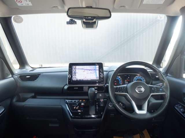 ルークス ６６０　ハイウェイスターＧターボ　両側パワードア　アラウンドビュ　プリクラッシュセーフティー　メモリナビ　アダプティブクルコン　レーンキープ　インテリキ－　ＥＴＣ　アイドリングストップ　ドライブレコーダー　ＡＣ　セキュリティー　ＰＳ（3枚目）