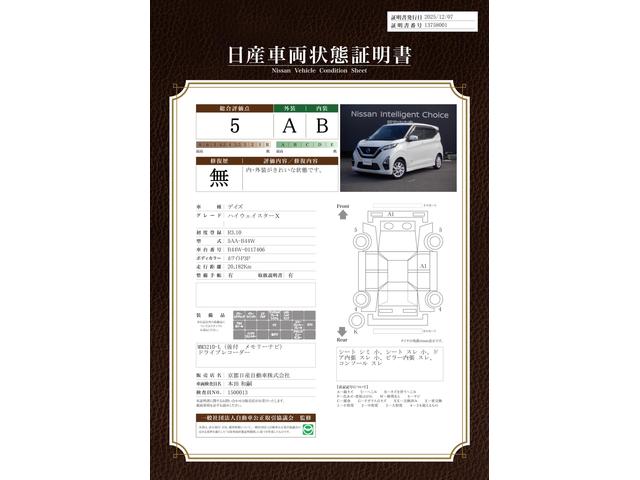 車両状態評価書