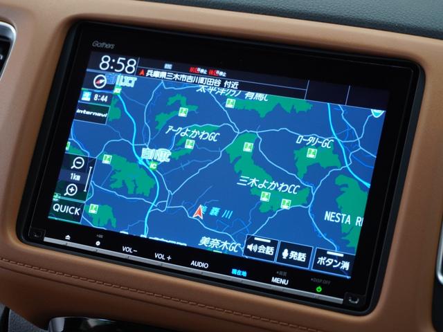 ヴェゼル ハイブリッドＺ・ホンダセンシング　２年保証ナビＤレコＲカメＥＴＣクルコンＢＴ地デジ　レーダーサポート　Ｗエアコン　１オーナ－　ＤＶＤ再生機能　整備記録簿　横滑り防止システム　バックアイカメラ　盗難防止装置　フルセ　シートヒーター付（2枚目）