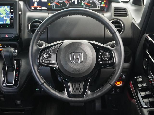 N-BOXカスタム Lターボ 2年保証ナビRカメETC両電扉BT地デジLED 地デジチューナー 衝突軽減ブレーキサポート LEDヘッドライ 1オーナー 禁煙 アイドリングS ターボエンジン PS カーテンエアバック シートヒータ(8枚目)