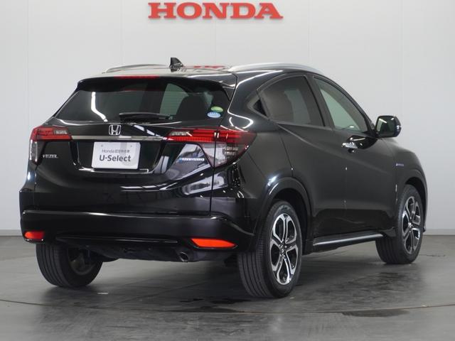 ヴェゼル ハイブリッドＺ・ホンダセンシング　１年保証ナビＲカメＥＴＣクルコンＢＴ地デジＬＥＤ　レーダーサポート　ＤＶＤ再生機能　整備記録簿　横滑り防止システム　バックアイカメラ　盗難防止装置　フルセ　シートヒーター付　スマ－トキ－　ＥＣＯモード（15枚目）