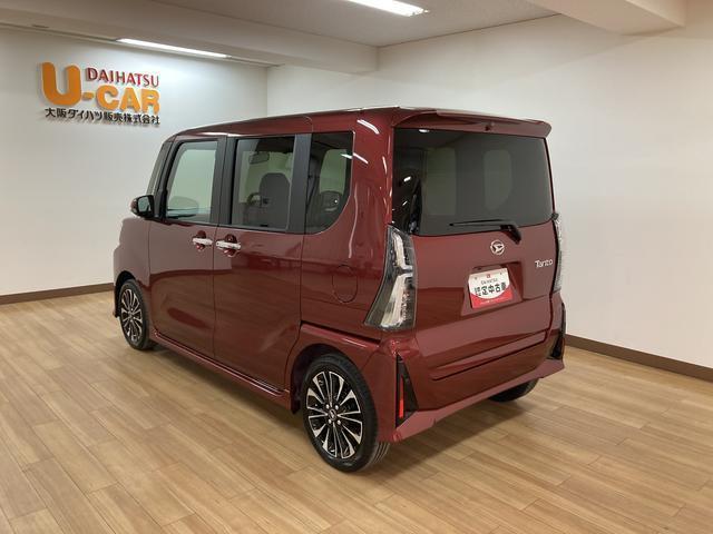 タント カスタムＲＳ　届出済未使用車／ターボ車／バックカメラ　届出済未使用車／禁煙車／ターボ車／バックカメラ／電動パーキング／コーナーセンサー／前席シートヒーター／両側電動スライドドア／ＬＥＤヘッドランプ／運転席シートリフター／スマートアシスト／（2枚目）