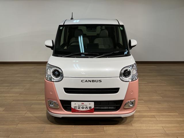 ムーヴキャンバス ストライプスＧ／純正ナビ／前後ドラレコ／両側電動スライド／　新車保証継承／衝突軽減ブレーキ／届出済未使用車／純正ナビ／ナビ連動前後ナビ／両側電動スライドドア／バックカメラ／シートヒーター／電動Ｐブレーキ／ＬＥＤヘッドライト／Ｂｌｕｅｔｏｏｔｈ／フルセグＴＶ／（2枚目）