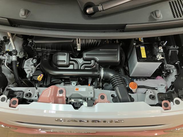 ムーヴキャンバス ストライプスＧ／純正ナビ／前後ドラレコ／両側電動スライド／　新車保証継承／衝突軽減ブレーキ／届出済未使用車／純正ナビ／ナビ連動前後ナビ／両側電動スライドドア／バックカメラ／シートヒーター／電動Ｐブレーキ／ＬＥＤヘッドライト／Ｂｌｕｅｔｏｏｔｈ／フルセグＴＶ／（27枚目）