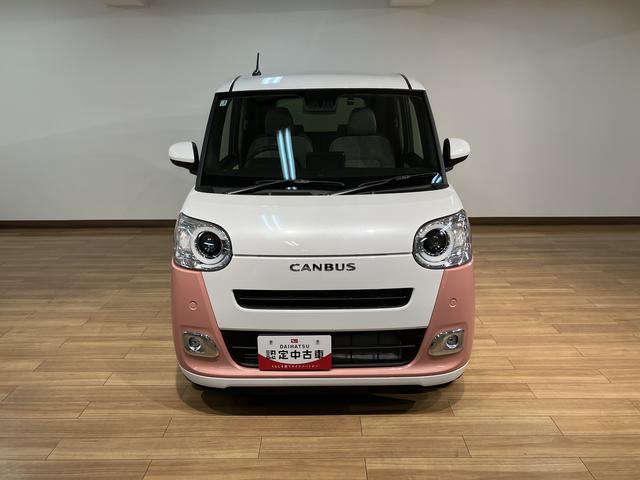 ムーヴキャンバス ストライプスＧ　Ｒ７年式／ナビ／ＦＲドラレコ／バックカメラ　走行無制限１年保証　両側電動スライドドア　前後コーナーセンサー　前席シートヒーター　ホッとカップホルダー　オートマチックハイビーム　ＬＥＤヘッドライト　スマートキー（2枚目）