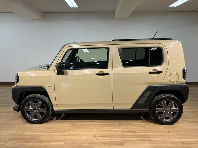 タフト Ｇターボ　ダーククロムベンチャー　サポカーＳワイド適合　届出済未使用車　スカイフィールトップ　アダプティブクルーズコントロール　ＬＥＤヘッドライト　シートヒーター　プッシュボタンスタート　電動パーキングブレーキ　バックカメラ　１５インチアルミホイール（32枚目）
