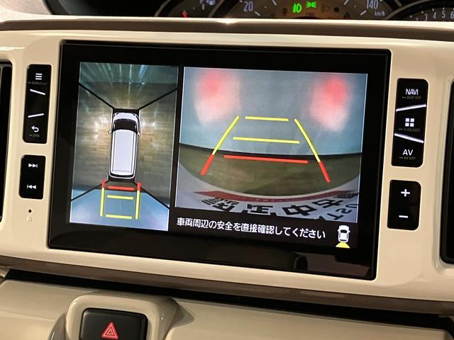 ムーヴキャンバス ＧメイクアップリミテッドＳＡＩＩＩ　８型ナビ／リヤモニター　スマートアシストＩＩＩ　ＬＥＤヘッドライト／フォグ　８インチナビ　パノラマカメラ　ドライブレコーダー　リヤモニター　両側電動スライドドア　置き楽ボックス　オートライト　オートエアコン　キーフリー（7枚目）
