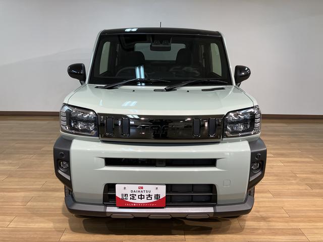 タフト Ｇターボ　ダーククロムベンチャー　Ｒ７年式／バックカメラ対応　スカイフィールトップ　アダプティブクルーズコントロール　ＬＥＤヘッド／フォグ　運／助シートヒーター　プッシュボタンスタート　キーフリー　電動パーキングブレーキ　バックカメラ　１５インチアルミホイール（2枚目）