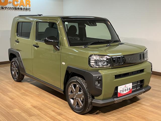 タフト Ｇターボ　ダーククロムベンチャー　Ｒ７年式／バックカメラ対応　スカイフィールトップ　アダプティブクルーズコントロール　ＬＥＤヘッド／フォグ　運／助シートヒーター　プッシュボタンスタート　キーフリー　電動パーキングブレーキ　バックカメラ　１５インチアルミホイール（10枚目）