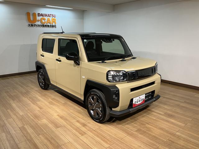 タフト Ｇターボ　ダーククロムベンチャー　２５年ナビ／ＦＲドラレコ　スカイフィールトップ　アダプティブクルーズコントロール　ＬＥＤヘッド／フォグ　運／助シートヒーター　プッシュボタンスタート　キーフリー　電動パーキングブレーキ　バックカメラ　１５インチアルミホイール（14枚目）