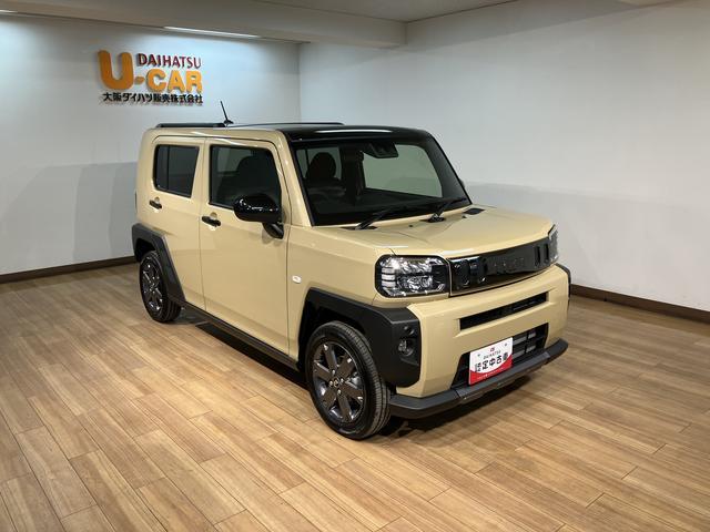 タフト G ダーククロムベンチャー バックカメラ対応/ガラスルーフ スマートアシスト 前後コーナーセンサー 前席シートヒーター スカイフィールトップ オートマチックハイビーム LEDヘッドライト/フォグ オートブレーキホールド スマートキー アルミホイール(13枚目)