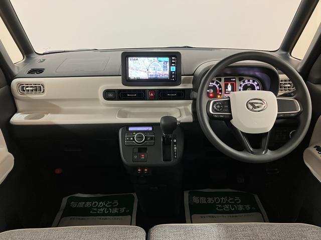 ムーヴキャンバス ストライプスＧ　２５年ナビ／ＦＲドラレコ／バックカメラ　サポカーＳワイド適合　バックカメラ対応　ＵＳＢ接続端子　電動パーキングブレーキ　シートヒーター　両側オートスライドドア　Ｐスタート　ホッとカップホルダー　キーフリー（10枚目）