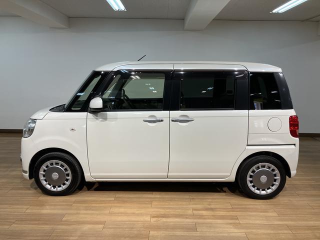 ムーヴキャンバス Ｘリミテッド　ＳＡＩＩ　ＡＵＸ入力端子付ＣＤ／両側ＰＳＤ　※修復歴有　スマートアシストＩＩ　ハロゲンヘッド／フォグ　ＡＵＸ入力端子付ＣＤチューナー　両側電動スライドドア　キーフリー　オートエアコン　電動格納ミラー　盗難防止セキュリティアラーム　置き楽ボックス（13枚目）