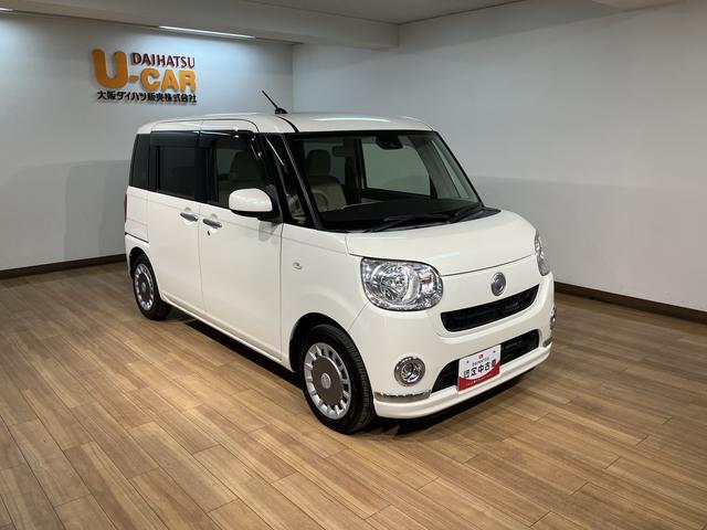 ムーヴキャンバス Ｘリミテッド　ＳＡＩＩ　ＡＵＸ入力端子付ＣＤ／両側ＰＳＤ　※修復歴有　スマートアシストＩＩ　ハロゲンヘッド／フォグ　ＡＵＸ入力端子付ＣＤチューナー　両側電動スライドドア　キーフリー　オートエアコン　電動格納ミラー　盗難防止セキュリティアラーム　置き楽ボックス（14枚目）