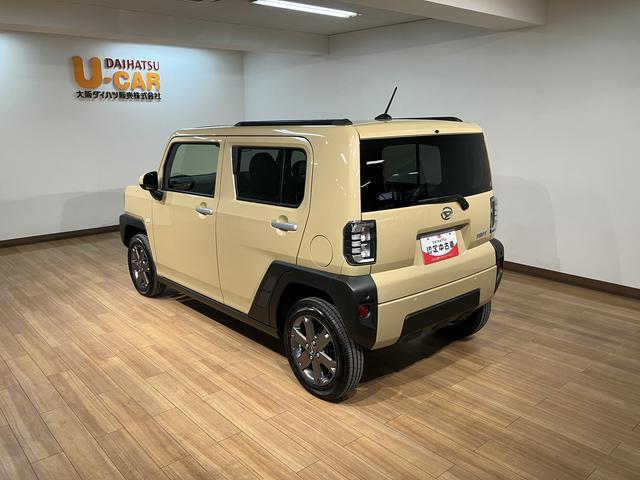 タフト Ｇターボ　Ｒ７年式／バックカメラ対応／ＡＣＣ／ガラスルーフ　スカイフィールトップ　アダプティブクルーズコントロール　ＬＥＤヘッド／フォグ　運／助シートヒーター　プッシュボタンスタート　キーフリー　電動パーキングブレーキ　バックカメラ　１５インチアルミホイール（15枚目）