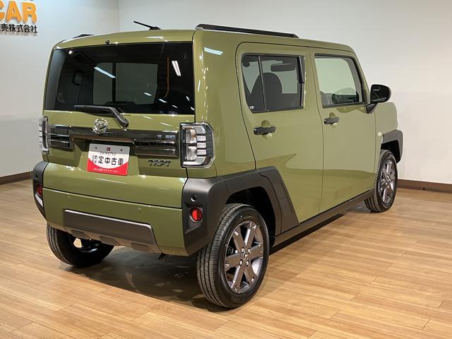 タフト Gターボ ダーククロムベンチャー R7年式/ガラスルーフ スカイフィールトップ アダプティブクルーズコントロール LEDヘッド/フォグ 運/助シートヒーター プッシュボタンスタート キーフリー 電動パーキングブレーキ バックカメラ 15インチアルミホイール(35枚目)