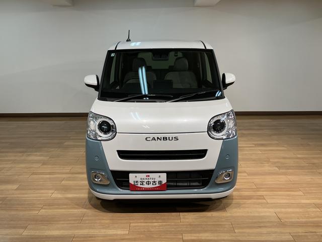 ムーヴキャンバス ストライプスＧ　Ｒ７年式／ナビ／ＦＲドラレコ／バックカメラ　サポカーＳワイド適合　バックカメラ対応　ＵＳＢ接続端子　電動パーキングブレーキ　シートヒーター　両側オートスライドドア　Ｐスタート　ホッとカップホルダー　キーフリー（2枚目）