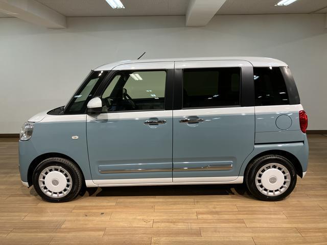 ムーヴキャンバス ストライプスＧターボ　２５年ナビ／ＦＲドラレコ／バックカメラ　サポカーＳワイド適合　ＵＳＢ接続端子　電動パーキングブレーキ　シートヒーター　両側オートスライドドア　Ｐスタート　全車速追従機能付ＡＣＣ　ホッとカップホルダー　キーフリー（13枚目）