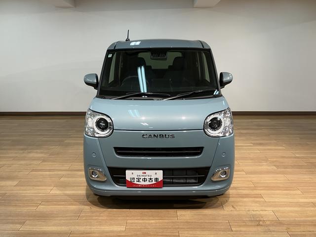 ムーヴキャンバス セオリーGターボ 弊社元試乗車/25年ナビ/バックカメラ サポカーSワイド適合 USB接続端子 電動パーキングブレーキ シートヒーター 両側オートスライドドア Pスタート 全車速追従機能付ACC ホッとカップホルダー キーフリー(2枚目)