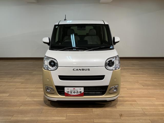 ムーヴキャンバス ストライプスＧ　弊社元試乗車／ナビ／バックカメラ／Ｒ６年式　サポカーＳワイド適合　バックカメラ対応　ＵＳＢ接続端子　電動パーキングブレーキ　シートヒーター　両側オートスライドドア　Ｐスタート　ホッとカップホルダー　キーフリー（2枚目）