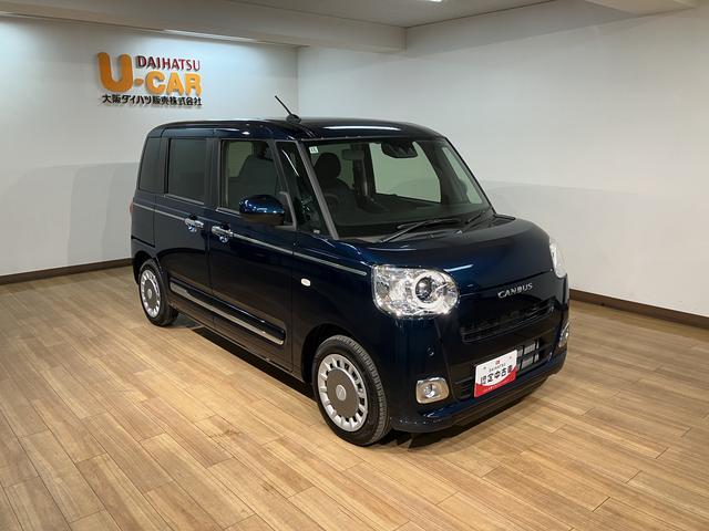 ムーヴキャンバス セオリーＧターボ　弊社元試乗車／２５年ナビ／バックカメラ　サポカーＳワイド適合　ＵＳＢ接続端子　電動パーキングブレーキ　シートヒーター　両側オートスライドドア　Ｐスタート　全車速追従機能付ＡＣＣ　ホッとカップホルダー　キーフリー（13枚目）