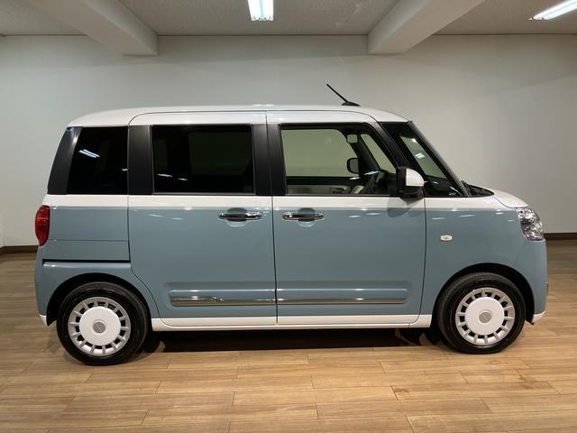 ムーヴキャンバス ストライプスＧ　２５年ナビ／バックカメラ／走行４ｋｍ　サポカーＳワイド適合　バックカメラ対応　ＵＳＢ接続端子　電動パーキングブレーキ　シートヒーター　両側オートスライドドア　Ｐスタート　ホッとカップホルダー　キーフリー（11枚目）