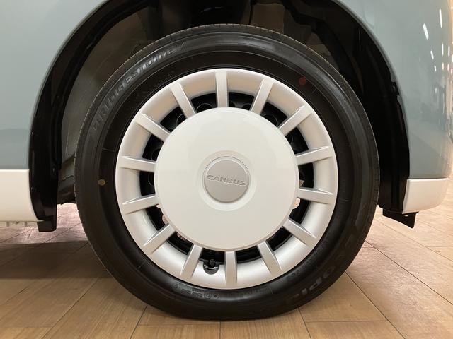 ムーヴキャンバス ストライプスＧ　２５年ナビ／バックカメラ／走行４ｋｍ　サポカーＳワイド適合　バックカメラ対応　ＵＳＢ接続端子　電動パーキングブレーキ　シートヒーター　両側オートスライドドア　Ｐスタート　ホッとカップホルダー　キーフリー（40枚目）