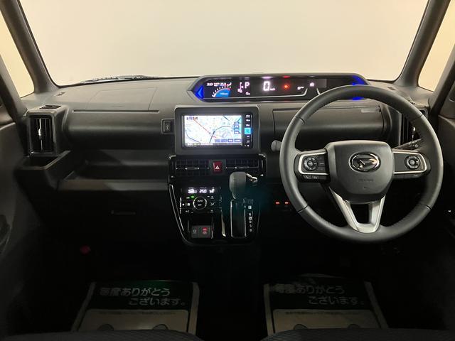 タント カスタムＲＳリミテッド／ナビ／ＥＴＣ／クルコン／両側電スラ／　ターボ車／ナビ／ＢＬＵＥＴＯＯＴＨ／ＵＳＢ／ＣＤ／ＤＶＤ／バックカメラ／ＥＴＣ／前席シートヒーター／両側電動スライドドア／クルーズコントロール／電動パーキングブレーキ／スマートキー／コーナーセンサー／（10枚目）