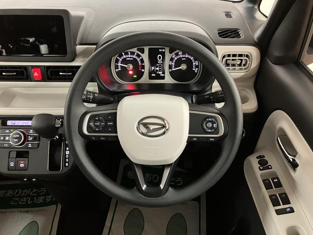 ムーヴキャンバス ストライプスＧターボ　Ｒ７年式／ＡＣＣ／バックカメラ対応　サポカーＳワイド適合　バックカメラ対応　ＵＳＢ接続端子　電動パーキングブレーキ　シートヒーター　両側オートスライドドア　Ｐスタート　全車速追従機能付ＡＣＣ　ホッとカップホルダー　キーフリー（18枚目）