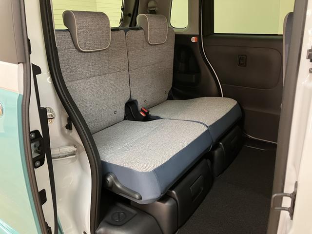 ムーヴキャンバス ストライプスＧターボ　Ｒ７年式／ＡＣＣ／バックカメラ対応　サポカーＳワイド適合　バックカメラ対応　ＵＳＢ接続端子　電動パーキングブレーキ　シートヒーター　両側オートスライドドア　Ｐスタート　全車速追従機能付ＡＣＣ　ホッとカップホルダー　キーフリー（29枚目）