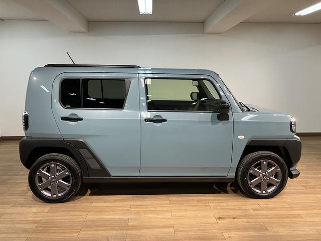 タフト G ダーククロムベンチャー R7年式/ACC/ガラスルーフ スカイフィールトップ アダプティブクルーズコントロール LEDヘッド/フォグ 運/助シートヒーター プッシュボタンスタート キーフリー 電動パーキングブレーキ バックカメラ 15インチアルミホイール(11枚目)