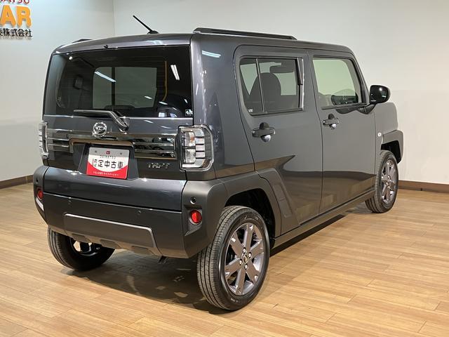 タフト Ｇターボ　ダーククロムベンチャー　Ｒ７年式／ＡＣＣ／Ｂカメラ　スカイフィールトップ　アダプティブクルーズコントロール　ＬＥＤヘッド／フォグ　運／助シートヒーター　プッシュボタンスタート　キーフリー　電動パーキングブレーキ　バックカメラ　１５インチアルミホイール（26枚目）