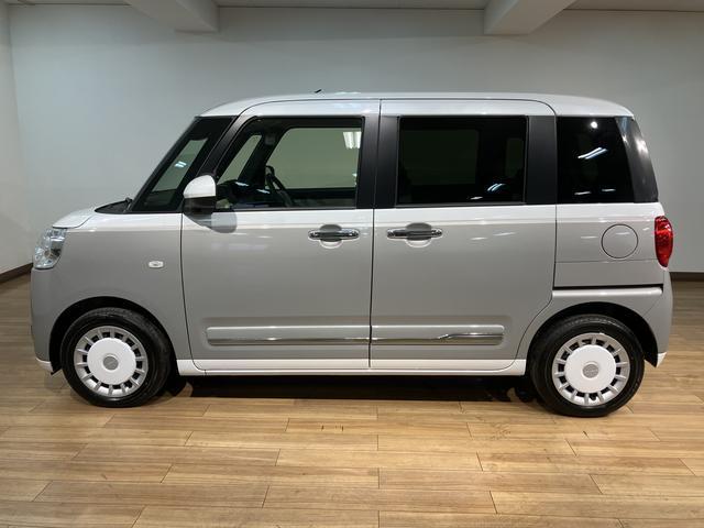 ムーヴキャンバス ストライプスＧターボ　Ｒ７年式／バックカメラ対応／両側ＰＳＤ　走行無制限１年保証　両側電動スライドドア　アダプティブクルーズコントロール　前後コーナーセンサー　前席シートヒーター　ホッとカップホルダー　オートマチックハイビーム　ＬＥＤヘッドライト　スマートキー（23枚目）