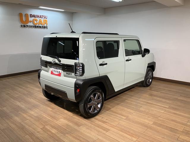 タフト Ｇ　ダーククロムベンチャー　Ｒ７年式／バックカメラ対応　スカイフィールトップ　アダプティブクルーズコントロール　ＬＥＤヘッド／フォグ　運／助シートヒーター　プッシュボタンスタート　キーフリー　電動パーキングブレーキ　バックカメラ　１５インチアルミホイール（14枚目）