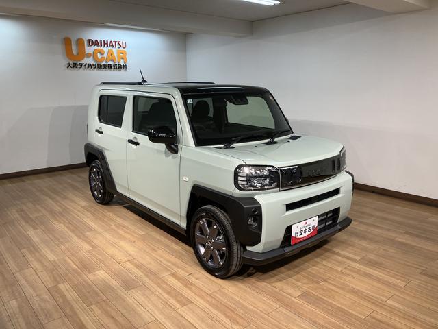 タフト Gターボ ダーククロムベンチャー R7年式/ACC スカイフィールトップ アダプティブクルーズコントロール LEDヘッド/フォグ 運/助シートヒーター プッシュボタンスタート キーフリー 電動パーキングブレーキ バックカメラ 15インチアルミホイール(13枚目)