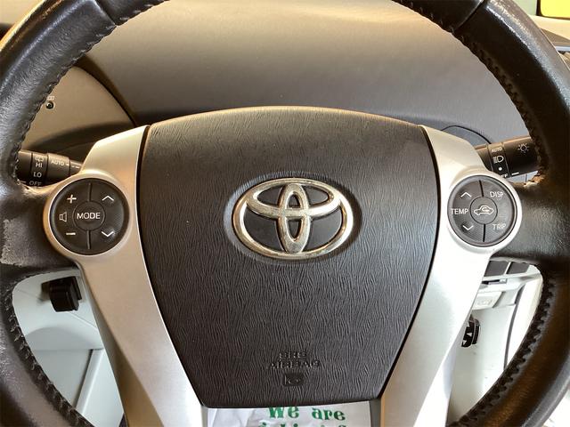 プリウス Ｇ　ＥＴＣ　クリアランスソナー　オートクルーズコントロール　バックカメラ　ナビ　アルミホイール　オートライト　ＨＩＤ　ＣＶＴ　スマートキー　電動格納ミラー　盗難防止システム（29枚目）