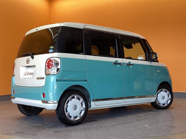 ムーヴキャンバス Ｇメイクアップリミテッド　ＳＡＩＩＩ　ＬＥＤヘッドライト　バックカメラ　両側電動スライドドア　ナビ　ＴＶ　クリアランスソナー　衝突被害軽減システム　オートマチックハイビーム　オートライト　スマートキー　アイドリングストップ　電動格納ミラー（17枚目）