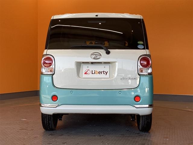 ムーヴキャンバス Ｇメイクアップリミテッド　ＳＡＩＩＩ　ＬＥＤヘッドライト　バックカメラ　両側電動スライドドア　ナビ　ＴＶ　クリアランスソナー　衝突被害軽減システム　オートマチックハイビーム　オートライト　スマートキー　アイドリングストップ　電動格納ミラー（18枚目）