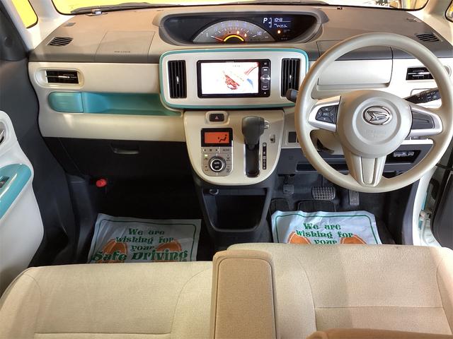 ムーヴキャンバス Ｘリミテッドメイクアップ　ＳＡＩＩＩ　ＥＴＣ　バックカメラ　両側電動スライドドア　ナビ　ＴＶ　クリアランスソナー　衝突被害軽減システム　オートマチックハイビーム　オートライト　スマートキー　アイドリングストップ　電動格納ミラー（5枚目）