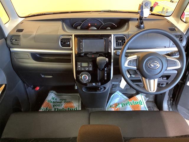 タント カスタムＸ　ＳＡＩＩ　ＥＴＣ　バックカメラ　両側スライド・片側電動　ＴＶ　衝突被害軽減システム　オートライト　スマートキー　アイドリングストップ　ベンチシート　ＣＶＴ　ＥＳＣ　ＣＤ　ＤＶＤ再生（5枚目）