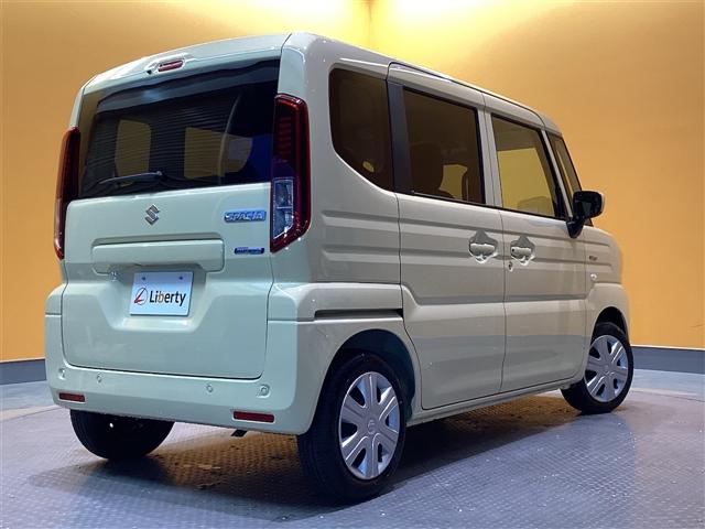 スペーシア ハイブリッドＧ　届出済未使用車　両側スライドドア　クリアランスソナー　衝突被害軽減システム　ＬＥＤヘッドランプ　スマートキー　アイドリングストップ　電動格納ミラー　ベンチシート　ＣＶＴ　盗難防止システム　ＥＳＣ（17枚目）