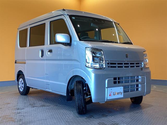 エブリイ ＰＣ　ＣＶＴ　衝突被害軽減システム　クリアランスソナー　レーンアシスト　両側スライドドア　アイドリングストップ　電動格納ミラー　オートライト　ＥＳＣ　エアコン　パワーウィンドウ　運転席エアバッグ（6枚目）