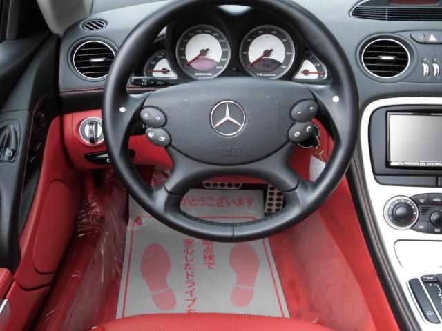 ＳＬ ＳＬ５５　ＡＭＧ　アルパインナビ　フルセグＴＶ　バックカメラ　レッドレザーシート　クルーズコントロール　純正１９インチＡＷ（16枚目）