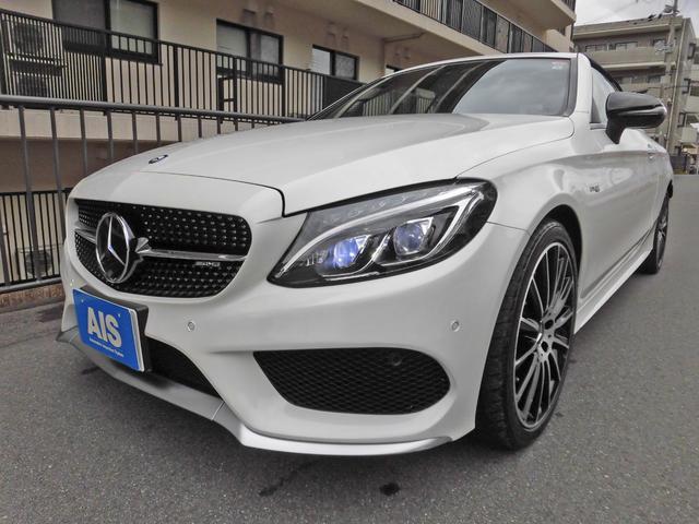 Ｃクラス Ｃ４３　４マチック　カブリオレ　純正ナビ　フルセグＴＶ　Ｂｕｒｍｅｓｔｅｒサラウンド　レーダーセーフテ　レッドレザーシート　シートヒーター＆エアスカーフ　純正１９インチＡＷ（22枚目）