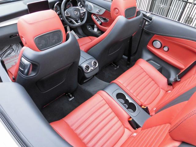 Ｃクラス Ｃ４３　４マチック　カブリオレ　純正ナビ　フルセグＴＶ　Ｂｕｒｍｅｓｔｅｒサラウンド　レーダーセーフテ　レッドレザーシート　シートヒーター＆エアスカーフ　純正１９インチＡＷ（32枚目）